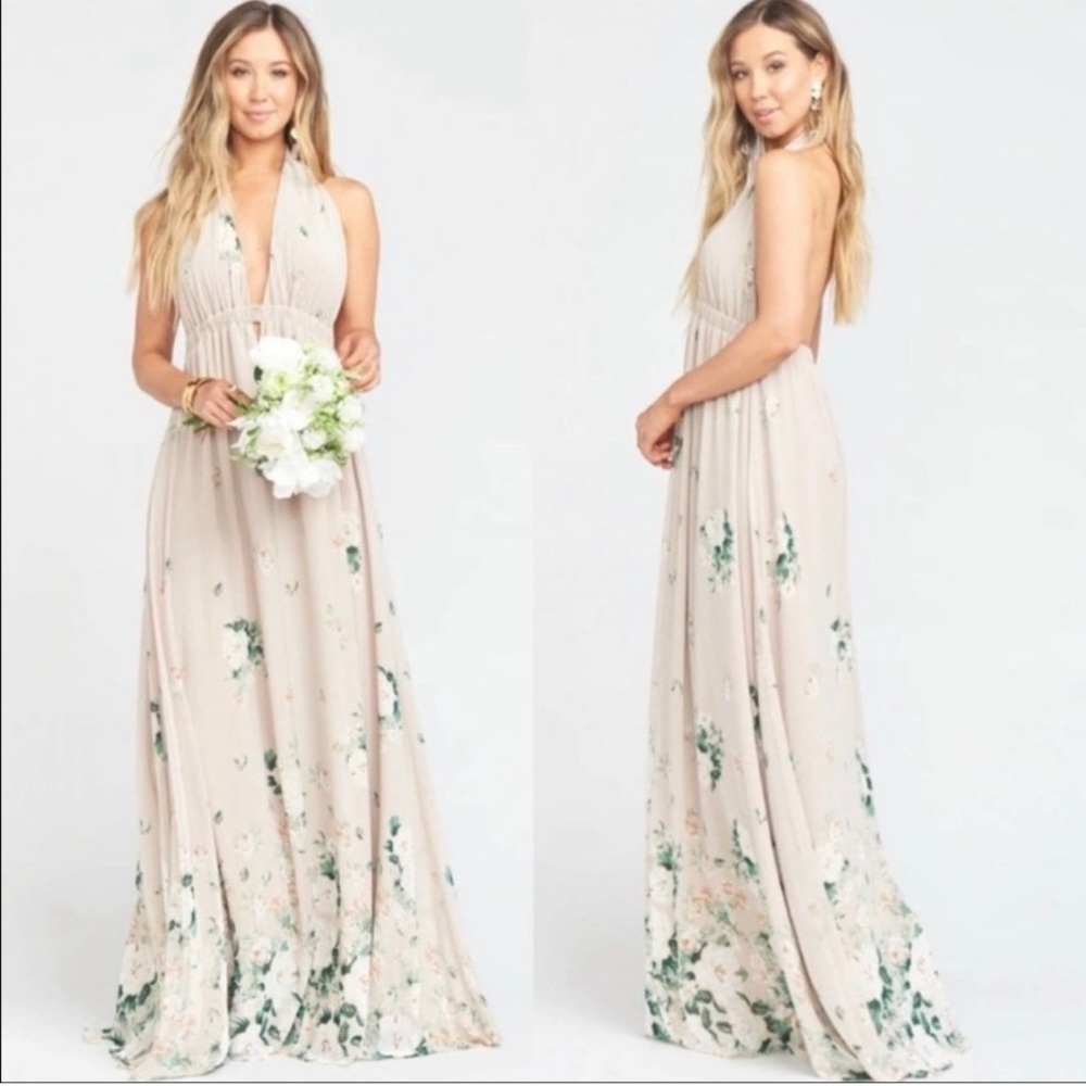 Show Me Your Mumu Luna Halter Floral Maxi Dress Women’s Size Small